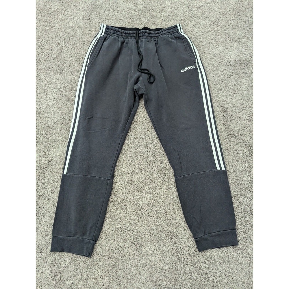 Adidas Sweatpants Mens‎ Extra Large Joggers Drawstring Athletic Fleece Black